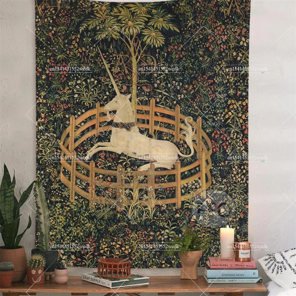 Yoga Fitness Mat - De Eenhoorn In Gevangenschap Wandtapijt Cover