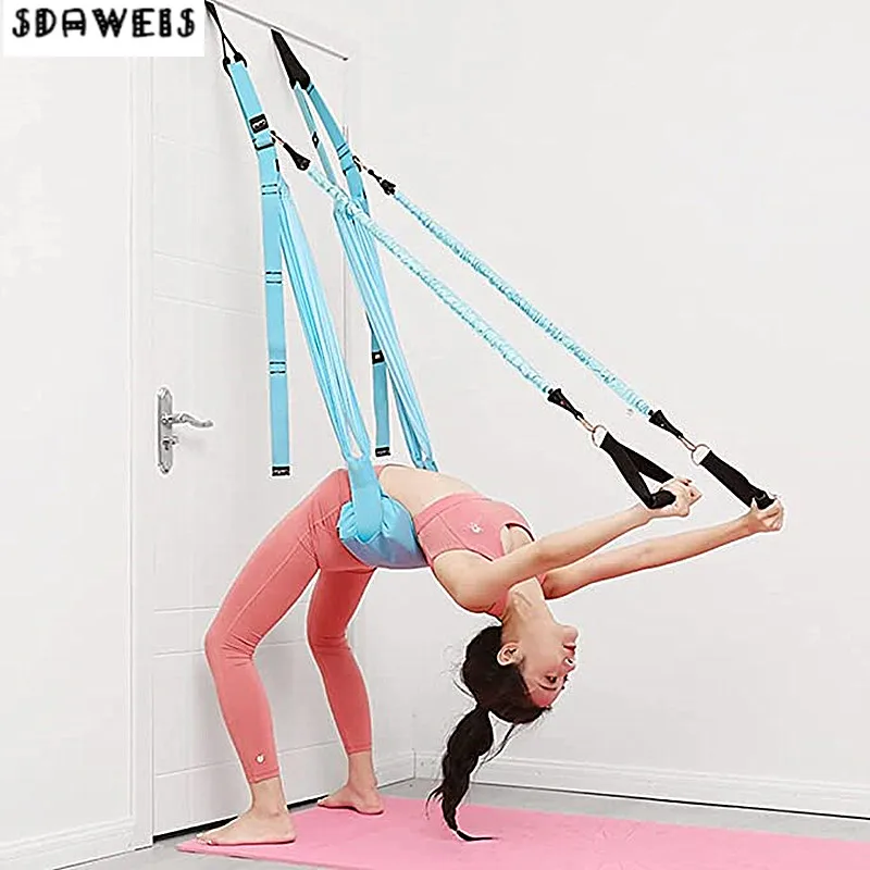 Yoga Fitness Stretching Strap - Verstelbare Antenne Yoga Riem Elastische Stretch