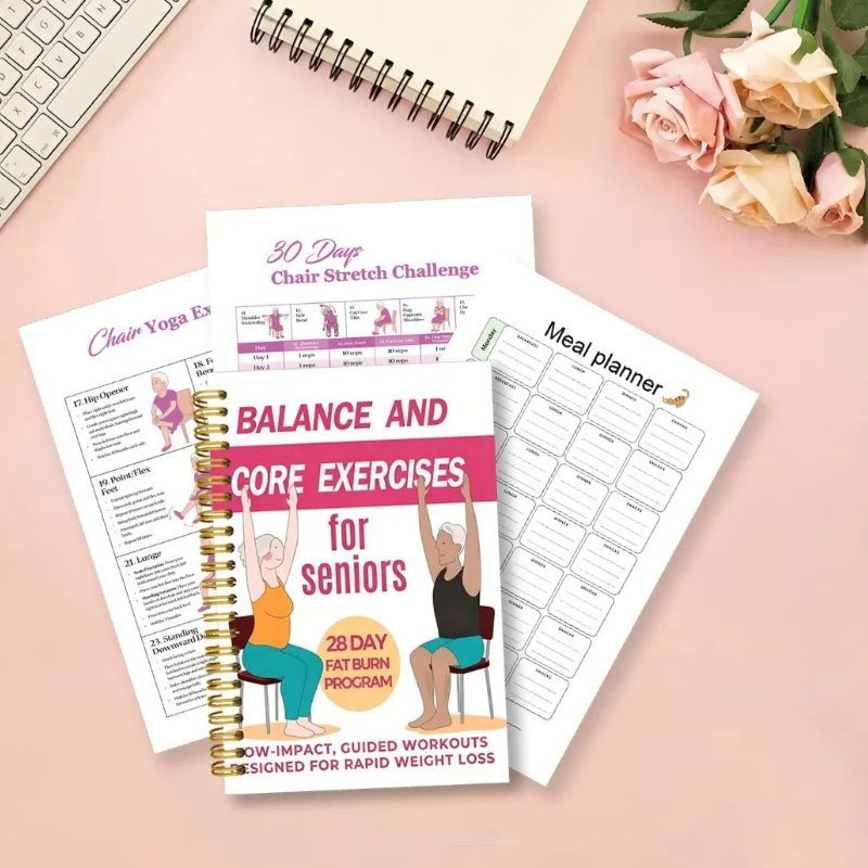Stoelyoga-oefenboek voor senio - Yoga Fitness Journal recensie en prijs