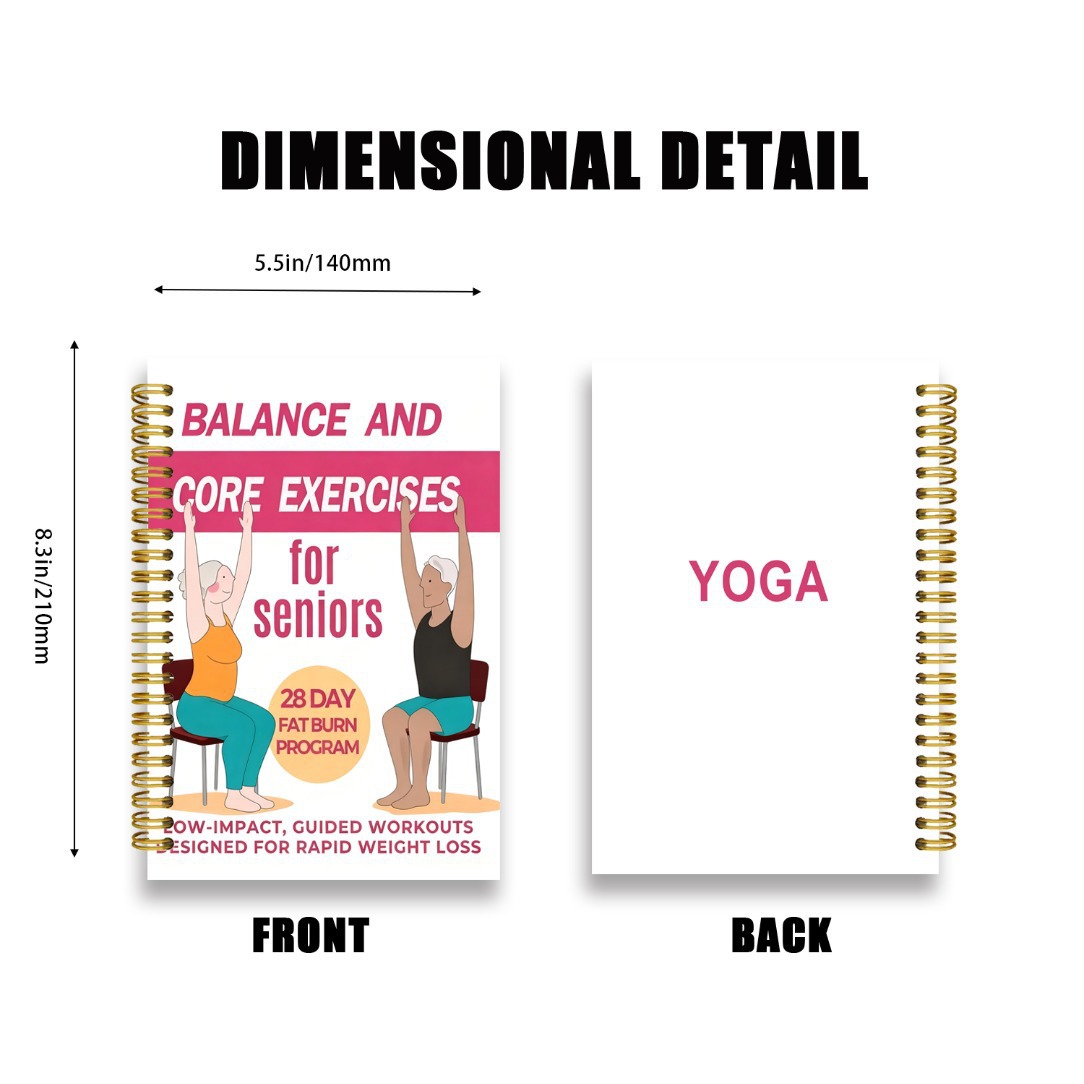 Stoelyoga-oefenboek voor senio - Yoga Fitness Journal recensie en prijs
