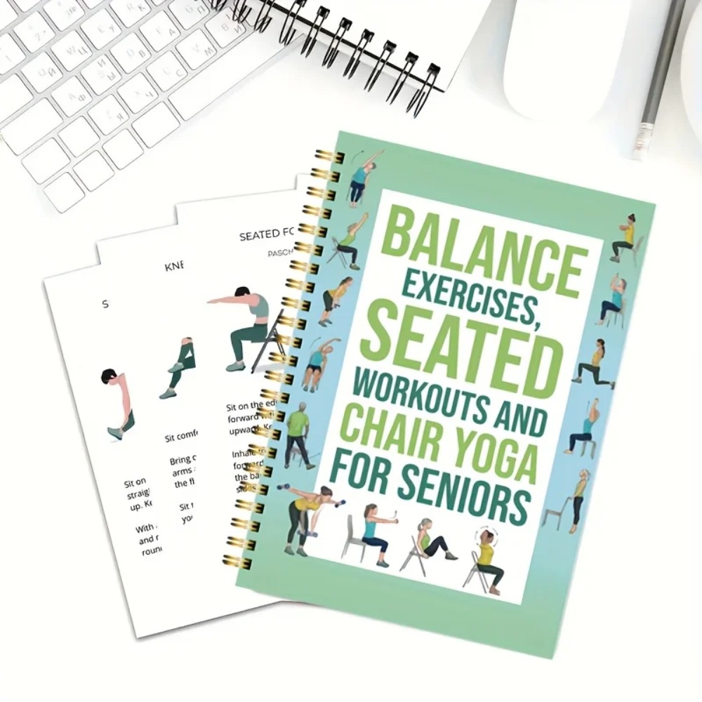 Stoelyoga-oefenboek voor senio - Yoga Fitness Journal recensie en prijs