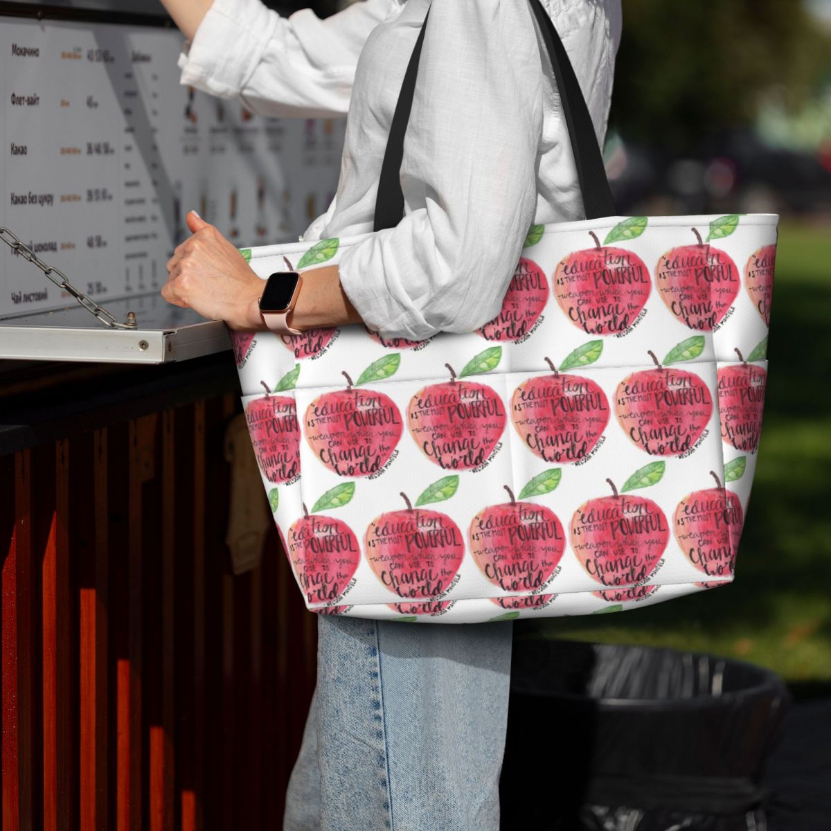 Teacher Quote Strandtas Sport  - Yoga Fitness Teacher recensie en prijs