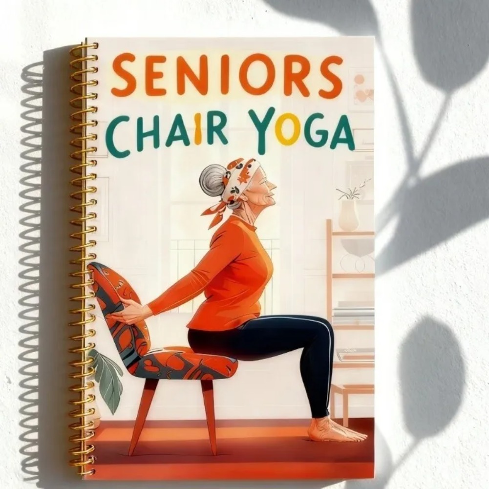 Stoelyoga-oefenboek voor senio - Yoga Fitness Journal recensie en prijs