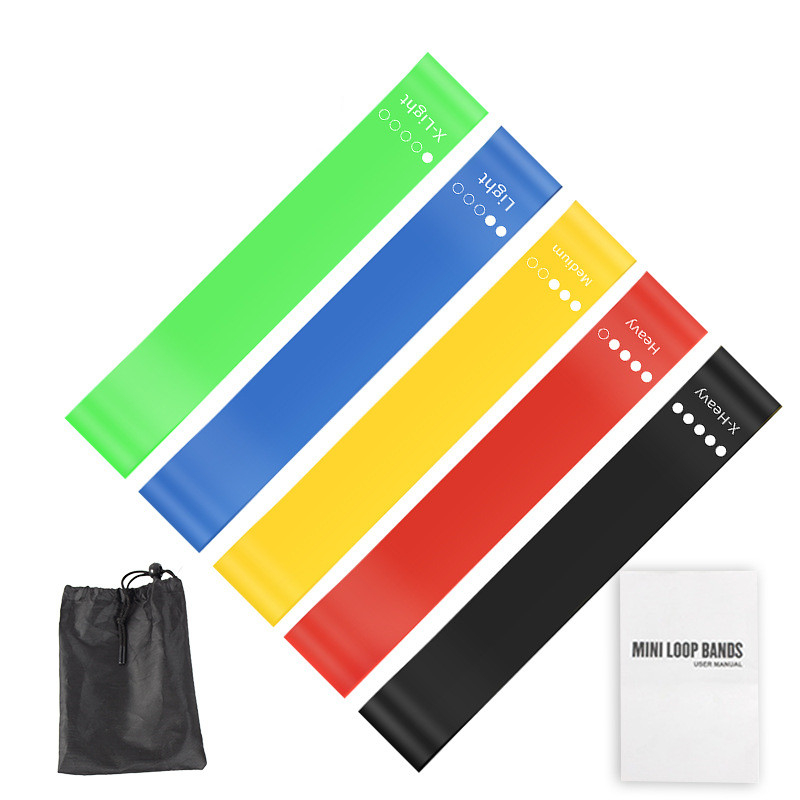 5-delige TPE weerstandsbandens - Yoga Fitness Stretching Strap recensie en prijs