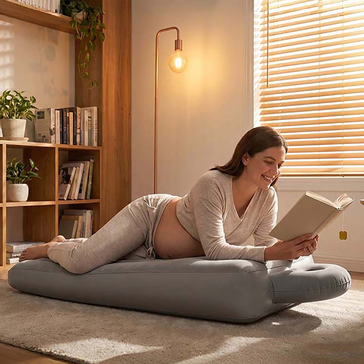 Opblaasbaar zwangerschapskusse - Yoga Fitness Mat recensie en prijs