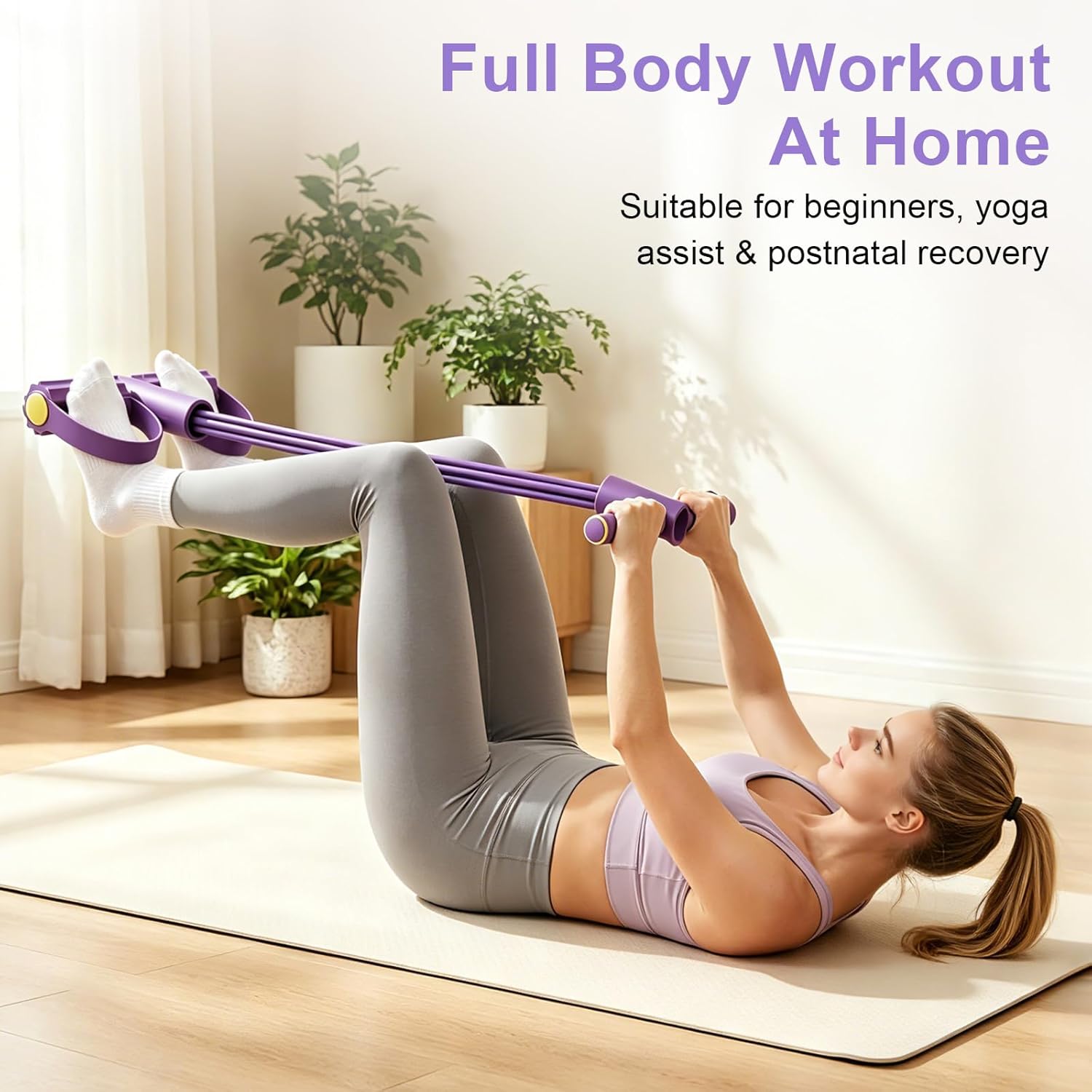 4-buisige weerstandsband Multi - Yoga Fitness Stretching Strap recensie en prijs
